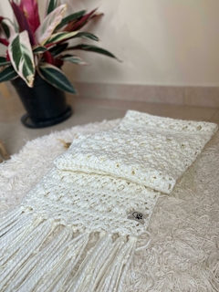 Bufanda blanco marfil - RINCÓN DE TEJIDO