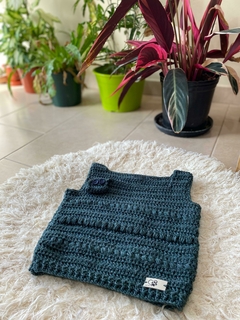 Chalequito bebé gris topo - comprar online