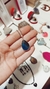 Colgante gota de Ágata azul con virola