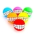Brinquedo pet bola sorriso cores Bola cores pet sorriso - Tigrão pet