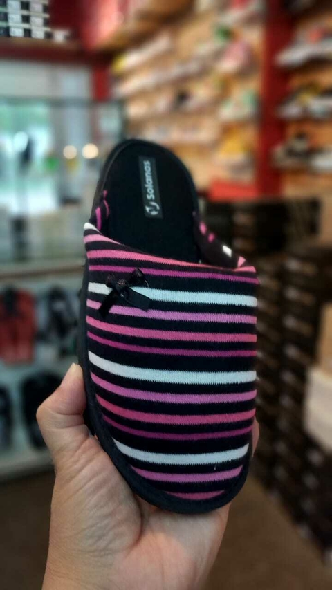PANTUFLA CLÁSICA RAYADA