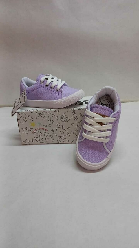 ZAPATILLA MINI DE LONA VIOLETA