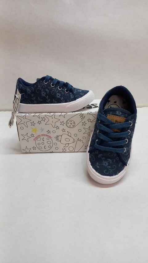 ZAPATILLA MINI DE LONA BRODERIE