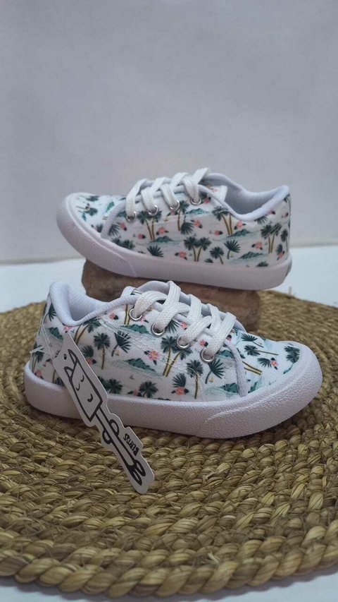 ZAPATILLA MINI DE LONA PALMERAS