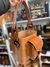 Matera de cuero vaquera con bolsillo - comprar online
