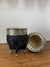 Mate imperial cuero labrado y virola labrada con patitas en bronce