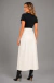 Saia Envelope Off-white Em Couro Legitimo Natural Transpassada - comprar online