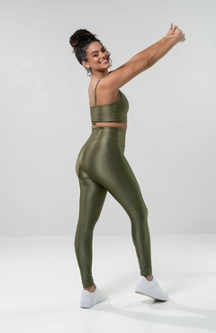 Legging Lumina Veludo Chive - comprar online