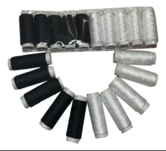PACK DE 10 HILOS BLANCO Y NEGRO