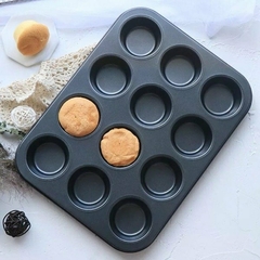 MOLDE PARA 12 MUFFIN CON TEFLON