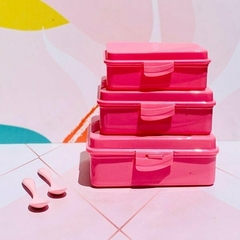 SET 3 VIANDAS PVC PASTELES