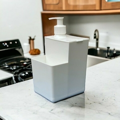 DISPENSER DE DETERGENTE PORTA ESPONJA RECTANGULAR