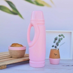 TERMO 1L PLASTICO IRROMPIBLE PASTEL en internet
