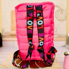 MOCHILA MATERA MATELASSE CON TIRAS DE DISEÑO RODA 30x40x12 - tienda online