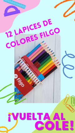 SET 12 LAPICES DE COLORES FILGO