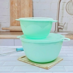 SET 2 BOWLS CON ASAS Y TAPA. Incluye uno de 7lts y otro de 2,6lts - comprar online