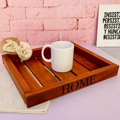 BANDEJA DECO DE MADERA Pintada A Mano 35x30cm - UnayMil Cosas