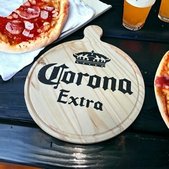 TABLA PIZZERA DE MADERA GRABADA 33 CM