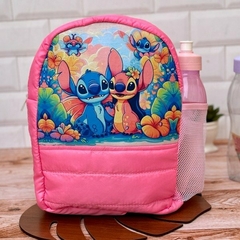MOCHILA INFANTIL PARA JARDIN MATELASSE SUBLIMADA CON BOLSILLO PORTA BOTELLA - comprar online