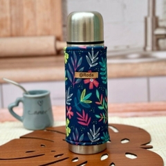 TERMO 500 ML DE ACERO DOBLE CAPA CON FUNDA SIMIL NEOPRENE DECO en internet