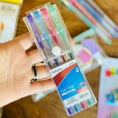KIT DE 4 LAPICERAS DE COLORES GLITTER