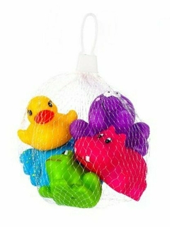 Set X5 Unidades Juguete Mascotas Animalitos Con Chifle