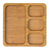 Kit 2 Petisqueiras Bambu Mdf Gamelas Aperitivo 10 Divisórias - loja online