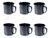 Caneca Esmaltada Retro 350ml Vintage Jogo 6 Unidades na internet
