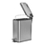 Lixeira 5 Litros Inox Pedal Fechamento Suave Cesto Interno - comprar online