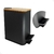 Lixeira Styllus 5l Slim Com Pedal E Tampa De Bambu Banheiro - loja online