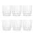Conjunto 6 Copos P/ Suco Drink Whisky De Vidro Grosso 300ml