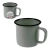 Xícara Caneca Esmaltada Retro 350ml Cinza Café Chá 6 Peças - comprar online