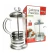Cafeteira Francesa Prensa + 2x Xicara De Vidro Duplo 120ml na internet