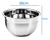 Kit Com 2 Bacias Tigela Bowl Fundo 20cm Inox Profissional - Kadê