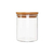 Kit 3 Pcs Pote De Vidro Com Tampa De Bambu Hermético 200ml - comprar online