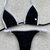Conjunto bikini Bianca branco & preto - loja online