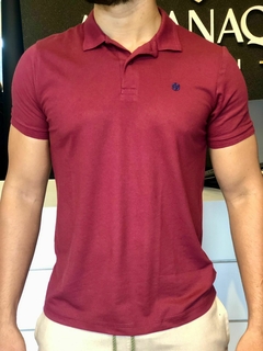 Camisa Polo Hezag - Vinho na internet