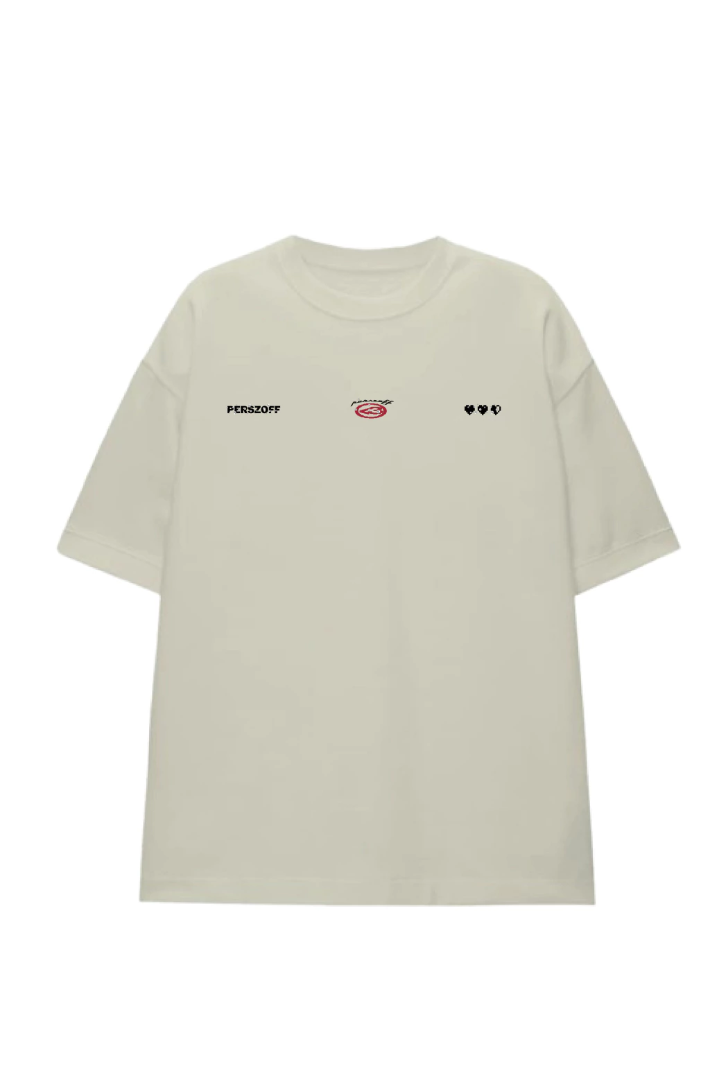 Remera Strass Boxy Beige