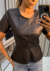 Blusa peplum com manga