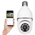 Câmera segurança wifi ip sem fio 360 com encaixe lâmpada bocal aplicativo full HD visão noturna - bivolt