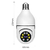 Câmera segurança wifi ip sem fio 360 com encaixe lâmpada bocal aplicativo full HD visão noturna - bivolt - DiverseShop