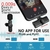 Microfone de Lapela Sem Fio Vlog Compatível Tipo C e iPhone - comprar online