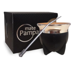 Mate Pampa boca abierta + Bombilla pico de loro