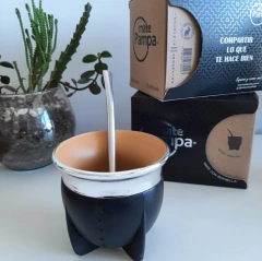Mate Pampa boca abierta + Bombilla pico de loro - comprar online