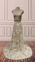TB-210 TUL BORDADO FLORES EN 3D BORDADO CON LENTEJUELAS, PERLAS,CANUTILLOS Y MOSTACILLAS