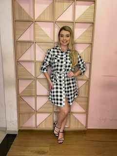 VESTIDO CHEMISE XADREZ - comprar online