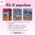 KIT PAPELARIA LUXO 18 PEÇAS