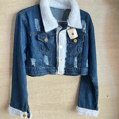 Jaqueta Jeans (estilo cropped)