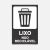 Placas de Lixo - Não Reciclável - PVC 2mm - comprar online