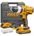 Taladro 20v Atornill/percut 13MM (2 Baterias+cargad) Ingco